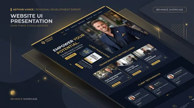 Ayaner Author Dark — web sitesi tasarımı