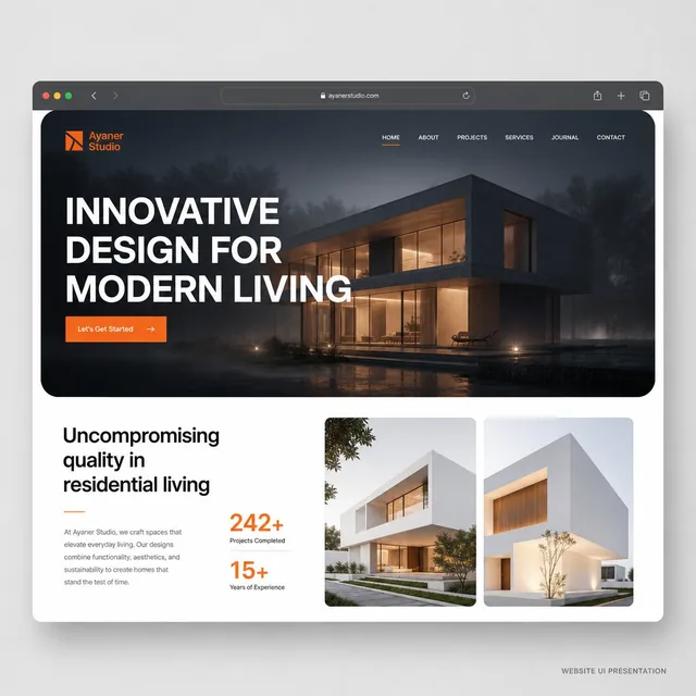 Ayaner Studio — web sitesi tasarımı